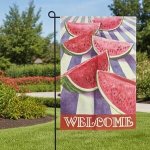 Northlight Summer Watermelon‎ Slice Garden Flag Multicolor